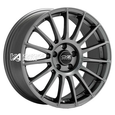 OZ Superturismo LM Matt Graphite + Silver Lettering 9.5x19/5x112 D66.46 ET21  