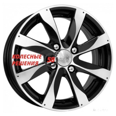 K&K Джемини-оригинал (КС617) Алмаз черный 6x15/4x100 D54.1 ET45  