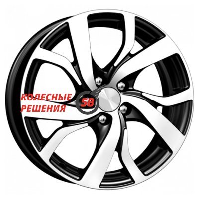 K&K Палермо (КС607) Алмаз черный 6.5x16/5x100 D67.1 ET38  