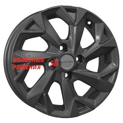 Khomen Wheels KHW1402 (Toyota Corolla) Gray 5.5x14/4x100 D60.1 ET43  