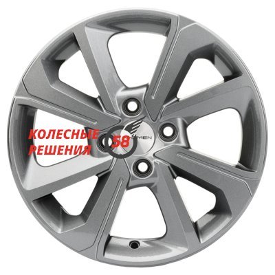 Khomen Wheels KHW1501 (XRay) Gray 6x15/4x100 D60.1 ET37  
