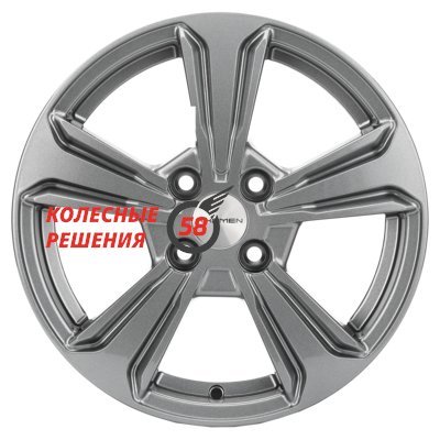 Khomen Wheels KHW1502 (Rio/Solaris) Gray 6x15/4x100 D54.1 ET48  