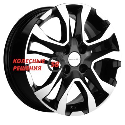 Khomen Wheels KHW1503 (XRay) Black-FP 6x15/4x100 D60.1 ET40  
