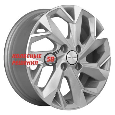 Khomen Wheels KHW1508 (XRay) F-Silver-FP 6x15/4x100 D60.1 ET40  
