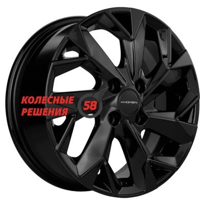 Khomen Wheels KHW1508 (XRay) Black 6x15/4x100 D60.1 ET40  