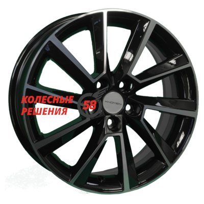 Khomen Wheels KHW1604 (Yaris) Black-FP 6x16/5x100 D54.1 ET45  