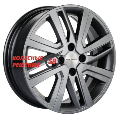 Khomen Wheels KHW1609 (XRay) G-Silver 6x16/4x100 D60.1 ET41  