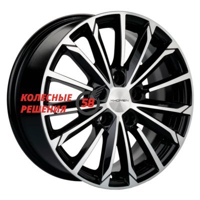 Khomen Wheels KHW1611 (Changan CS35) Black-FP 6.5x16/5x110 D63.3 ET46  