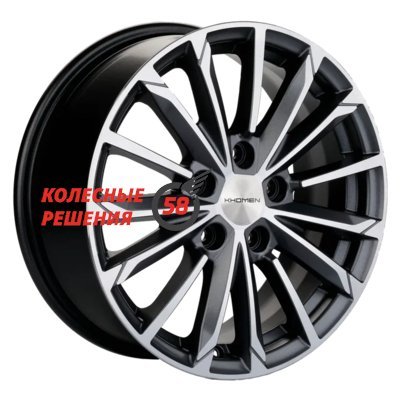 Khomen Wheels KHW1611 (Focus) Gray-FP 6.5x16/5x108 D63.3 ET50  
