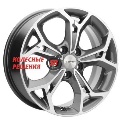 Khomen Wheels KHW1702 (CX-5/Seltos/Optima) Gray-FP 7x17/5x114.3 D67.1 ET50  