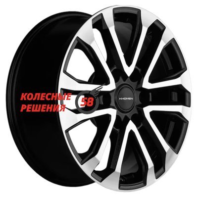 Khomen Wheels KHW1805 (Pajero) Black-FP 7.5x18/6x139.7 D67.1 ET46  