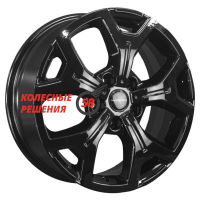 Khomen Wheels KHW1710(2) (VW Multivan) Black 6.5x17/5x120 D65.1 ET60  