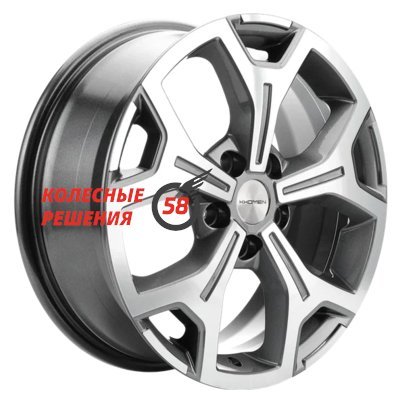 Khomen Wheels KHW1710(2) (VW Transporter) Gray-FP 6.5x17/5x120 D65.1 ET55  
