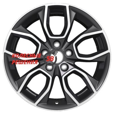 Khomen Wheels KHW1713 (Ceed) Black-FP 7x17/5x114.3 D67.1 ET53  