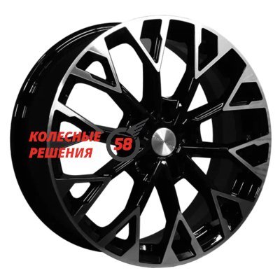 Khomen Wheels KHW1718 (Chery Tiggo 8) Black-FP 7x17/5x108 D60.1 ET45  