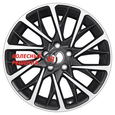 Khomen Wheels KHW1804 (Audi A4/A6) Black-FP 7.5x18/5x112 D66.6 ET39  