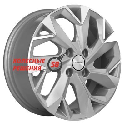 Khomen Wheels KHW1402 (Solaris/Logan/Rio) F-Silver-FP 5.5x14/4x100 D67.1 ET43  