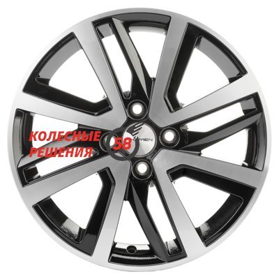 Khomen Wheels KHW1609 (Nexia) Black-FP 6x16/4x100 D56.6 ET47  