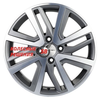 Khomen Wheels KHW1609 (XRay) Gray-FP 6x16/4x100 D60.1 ET41  