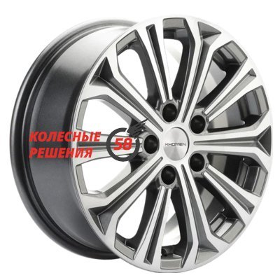 Khomen Wheels KHW1610 (Octavia) Gray-FP 6.5x16/5x112 D57.1 ET50  