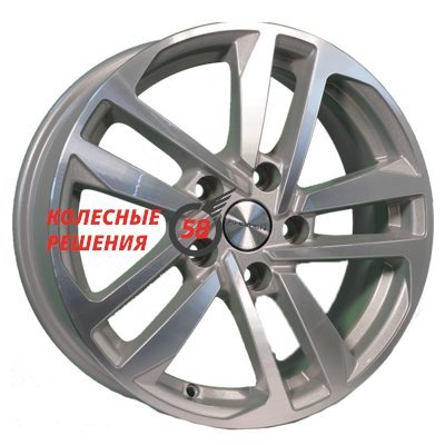 Khomen Wheels KHW1612 (Focus) F-Silver-FP 6.5x16/5x108 D63.35 ET50  