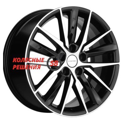 Khomen Wheels KHW1807 (Tugella/Jaguar XF/F-Pace) Black-FP 8x18/5x108 D63.4 ET46  