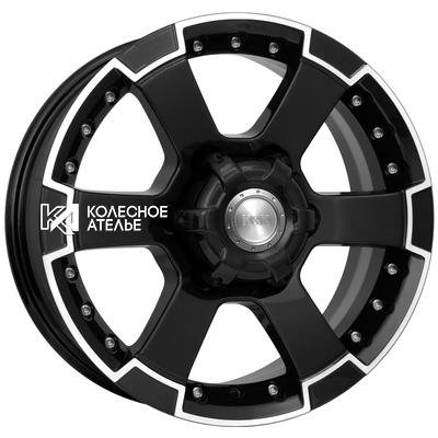 K&K M56 (КС593) Алмаз черный 7x16/6x139.7 D100.1 ET38  