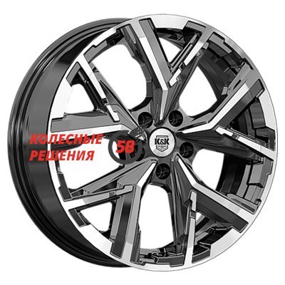 K&K Айона (КС1169) Алмаз черный 6.5x18/5x108 D60.1 ET52  