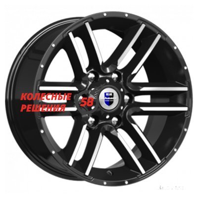 K&K Алгама (КС762) Алмаз черный 8x17/6x139.7 D106.1 ET-10  