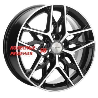 Khomen Wheels KHW1709 (Ford C-Max) Black-FP 7x17/5x108 D63.35 ET50  