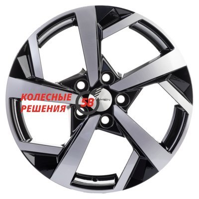 Khomen Wheels KHW1712 (Qashqai) Black-FP 7x17/5x114.3 D66.1 ET40  