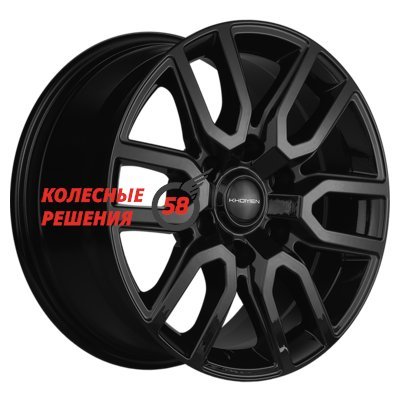 Khomen Wheels KHW1723 (Mazda BT50) Black 8x17/6x139.7 D93.1 ET45  