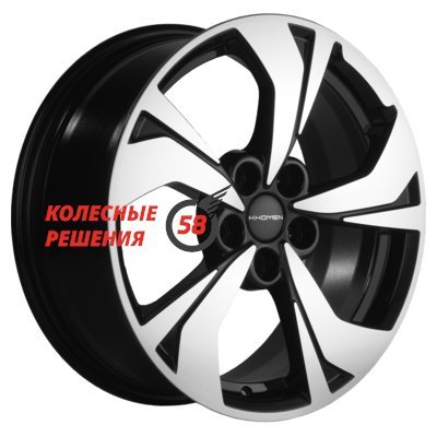 Khomen Wheels KHW1724 (Exeed LX) Black-FP 7x17/5x108 D60.1 ET33  