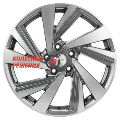 Khomen Wheels KHW1801 (Murano) Gray-FP 7.5x18/5x114.3 D66.1 ET50  