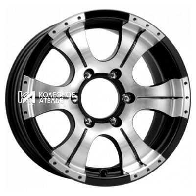 K&K Байконур (КС473) Алмаз черный 7x15/5x139.7 D110.1 ET-5  