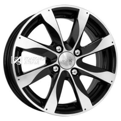 K&K Джемини (КС480) Алмаз черный 5.5x14/4x100 D67.1 ET39  
